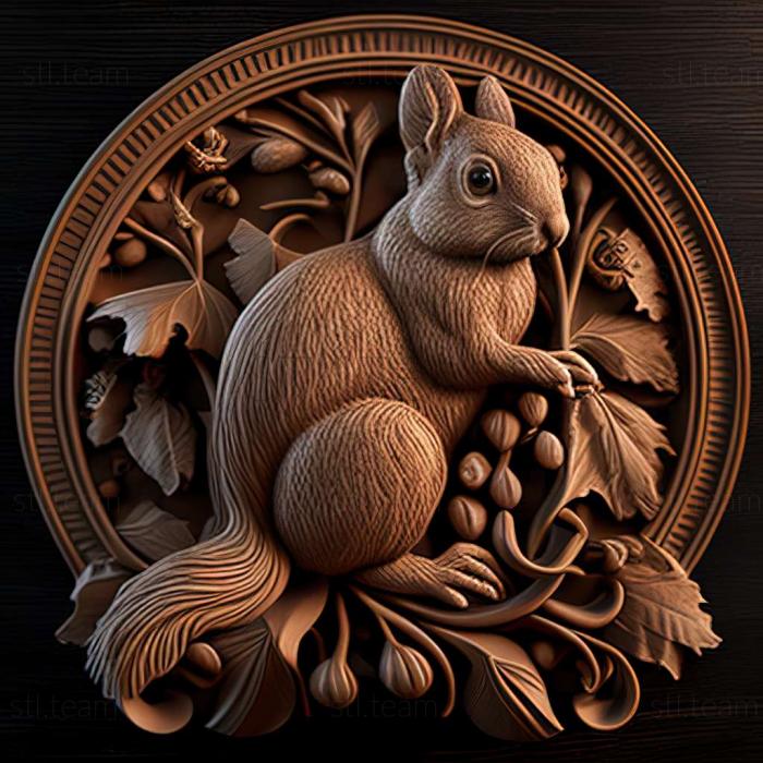 3D model squirrel (STL)